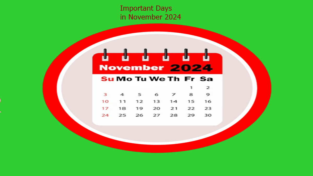 Important Days in November 2024