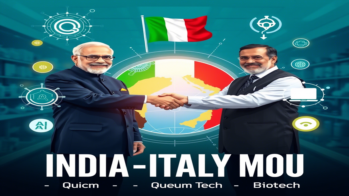India Italy MoU Science and Technology Collaboration 2023