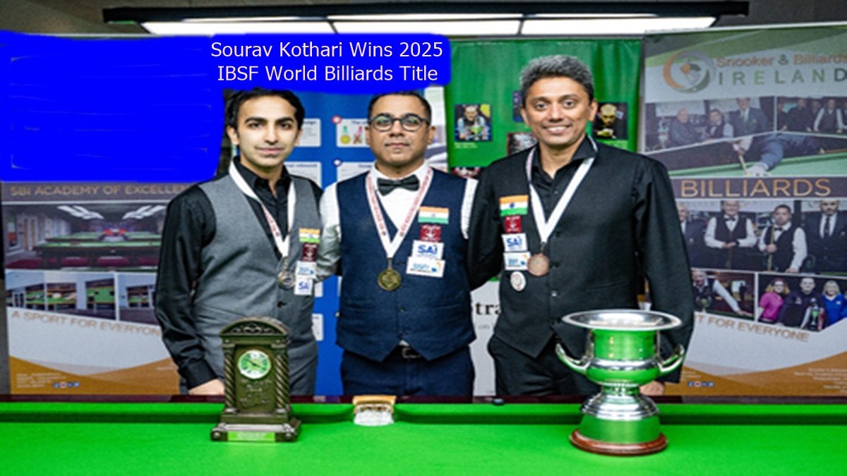 Sourav Kothari Wins 2025 IBSF World Billiards Title
