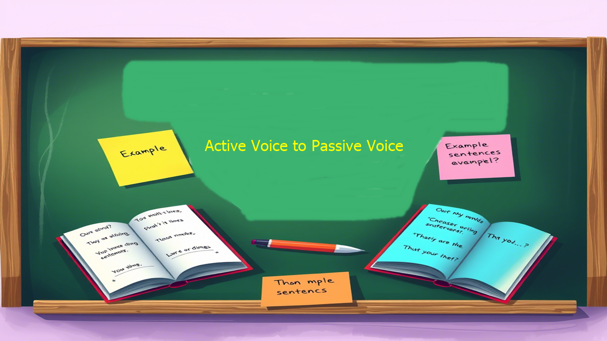 Examples of Active Voice to Passive Voice