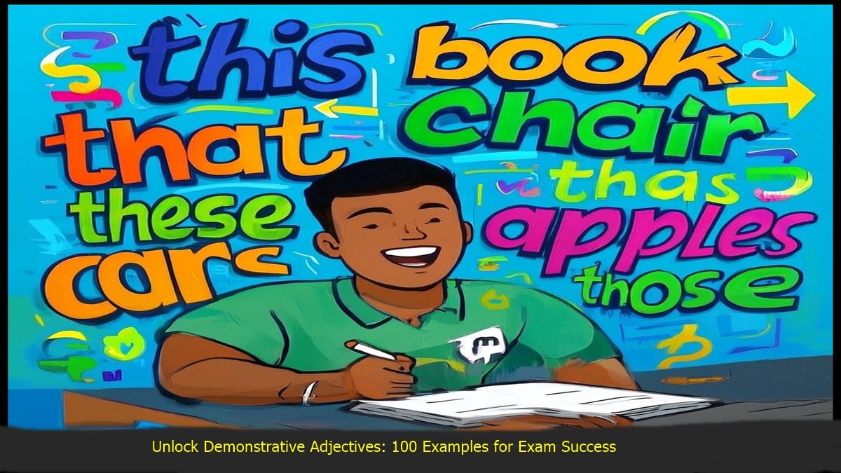 Demonstrative Adjectives