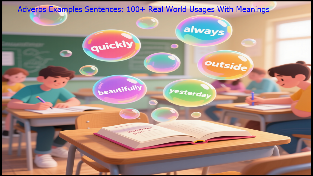 Adverbs Examples Sentences