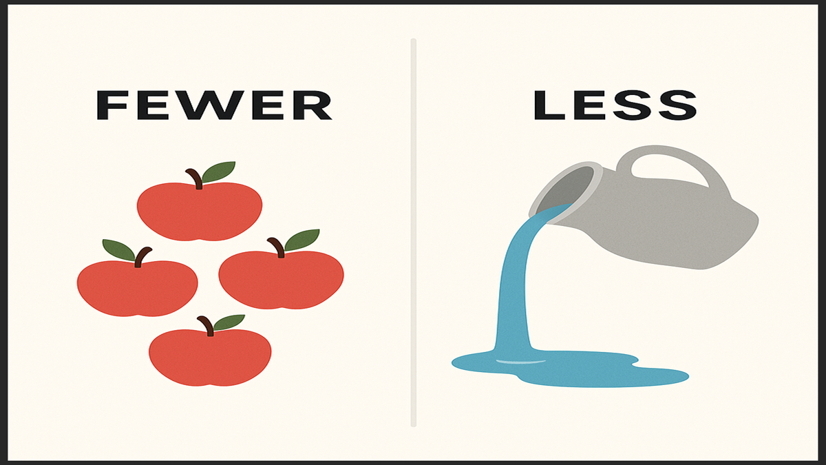 Fewer vs Less Explained