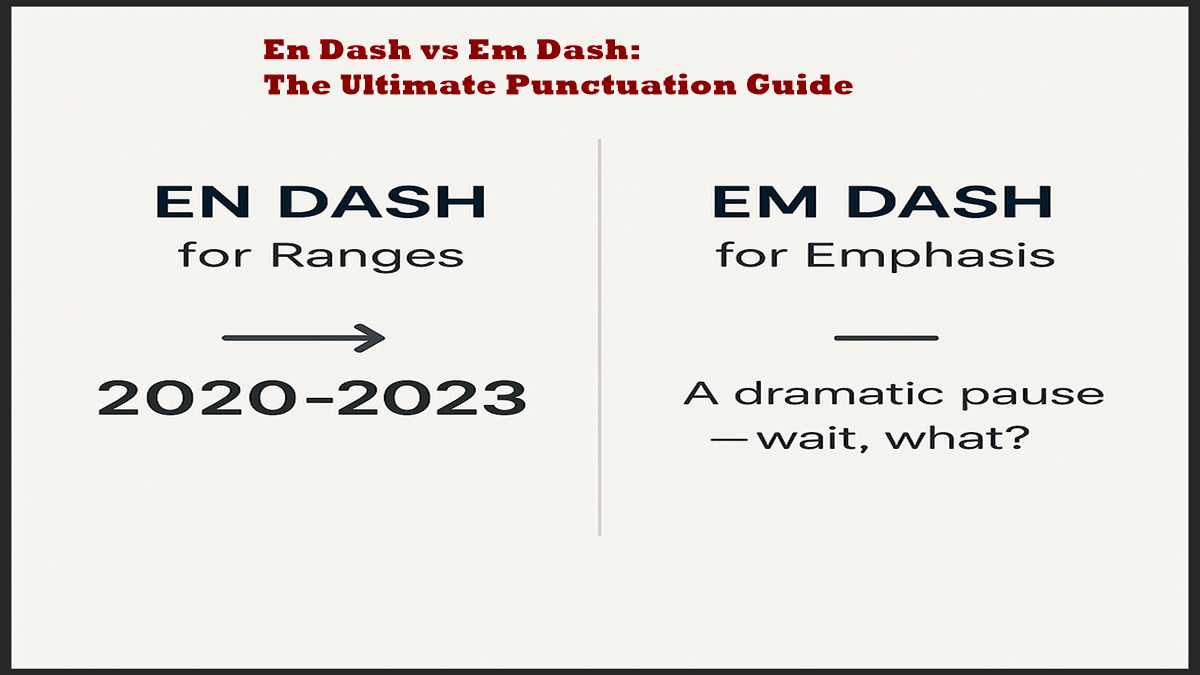 En Dash vs Em Dash