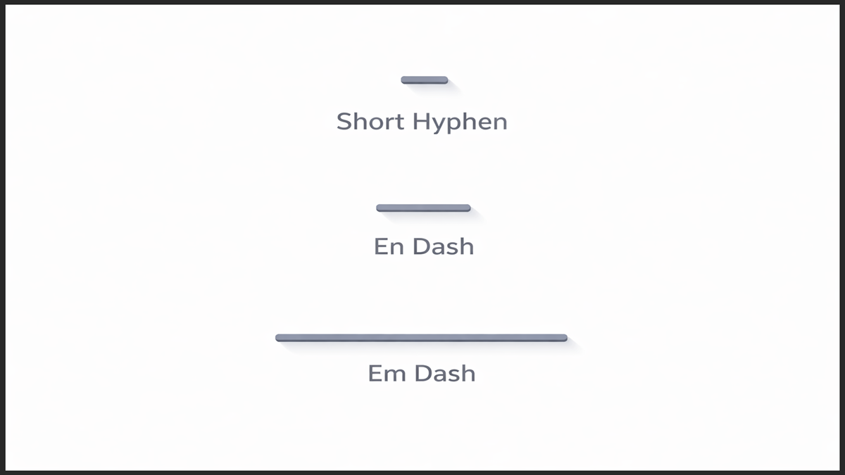 Hyphen vs Dash