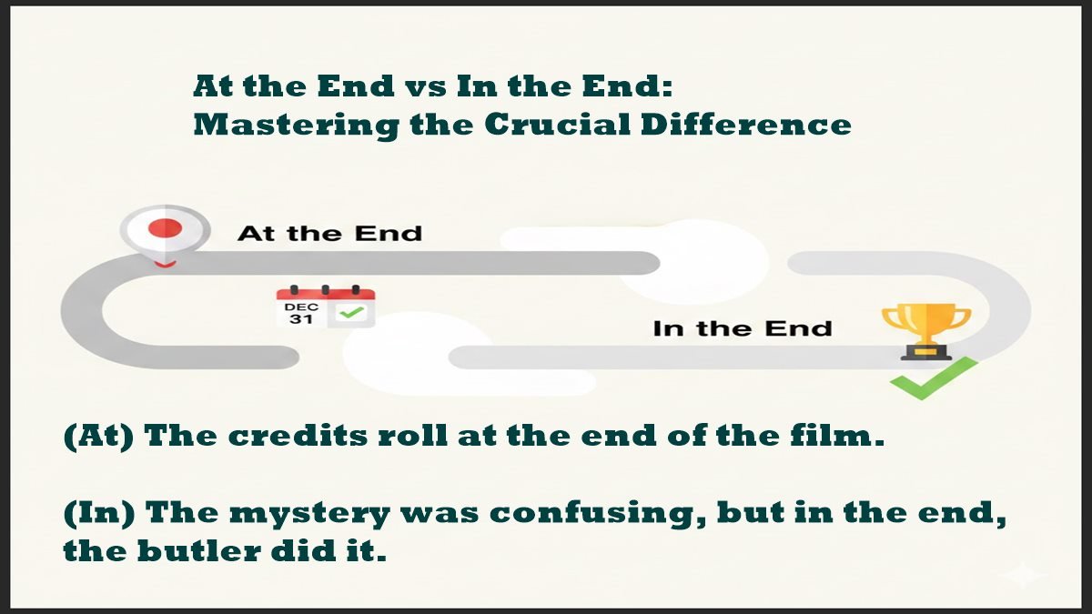 At the End vs In the End