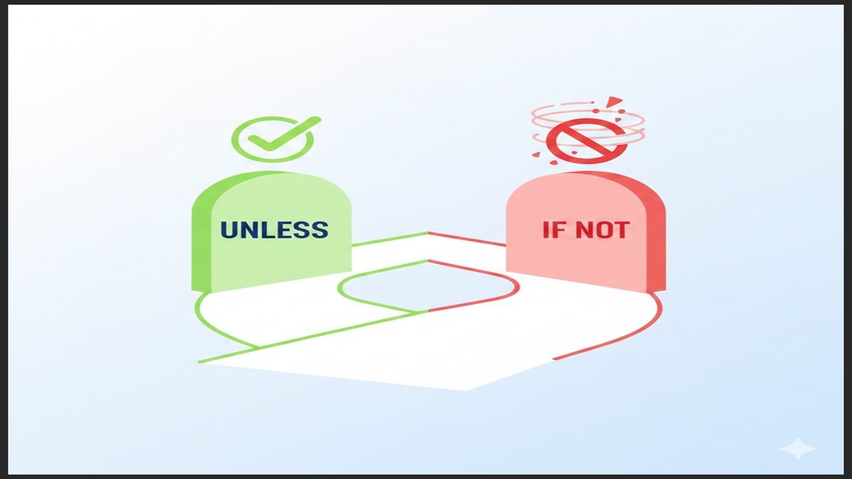 How to Use Unless and If Not in Negative Sentences