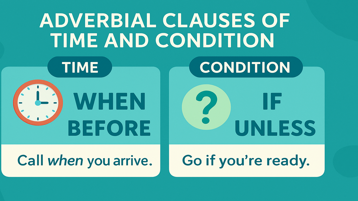 Adverbial Clauses of Time and Condition