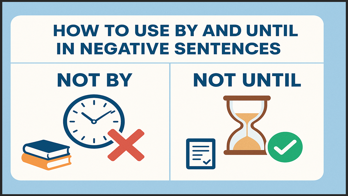 How to Use By and Until in Negative Sentences
