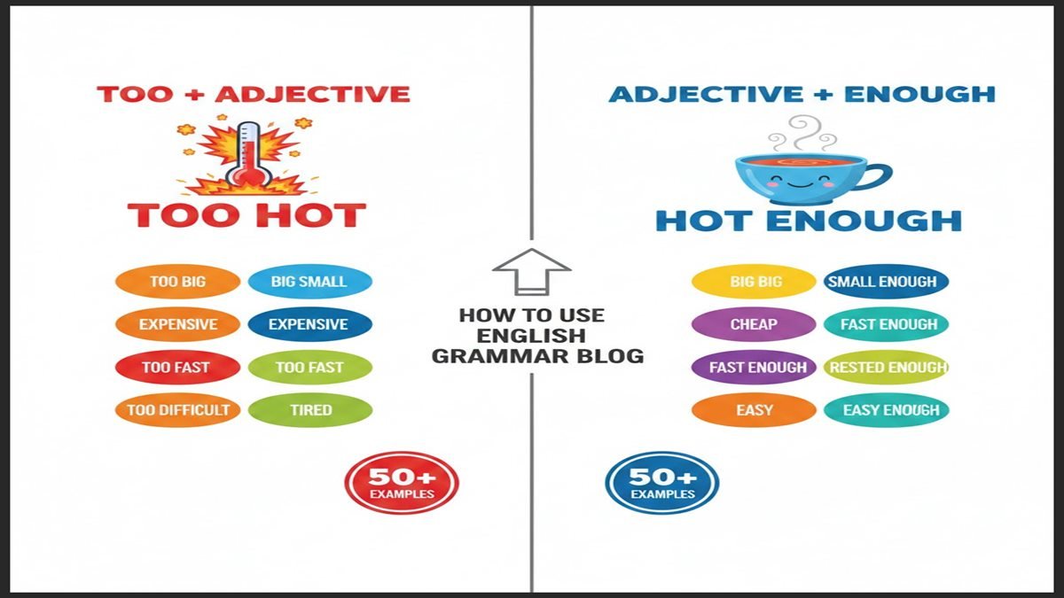 How to Use Too and Enough with Adjectives