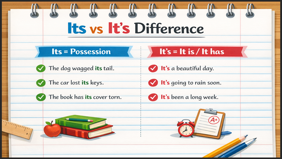 Its vs it’s Difference