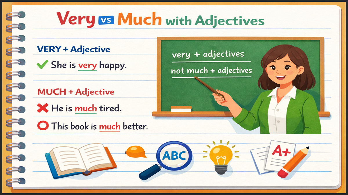 How to Use Very and Much with Adjectives