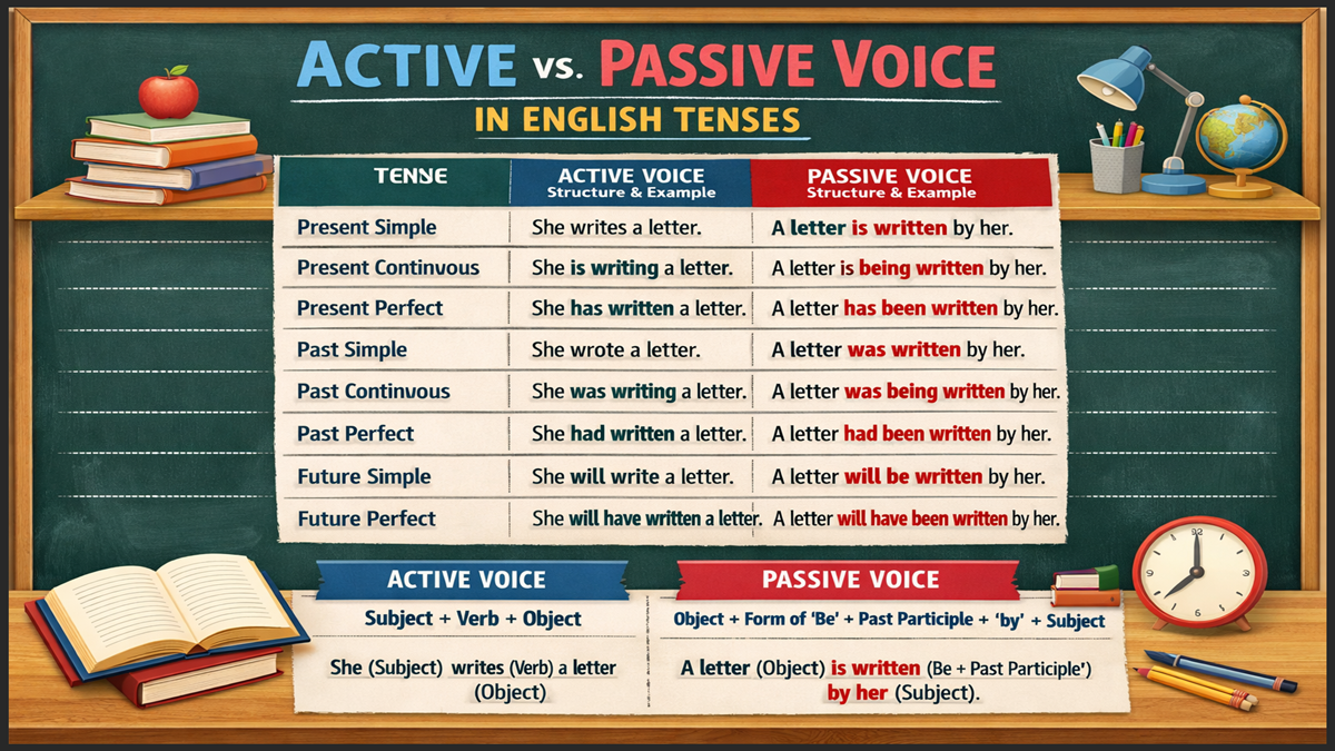 Passive Voice in All Tenses