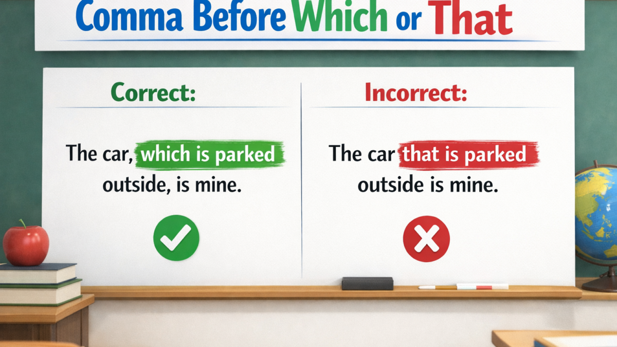 Comma Before Which or That