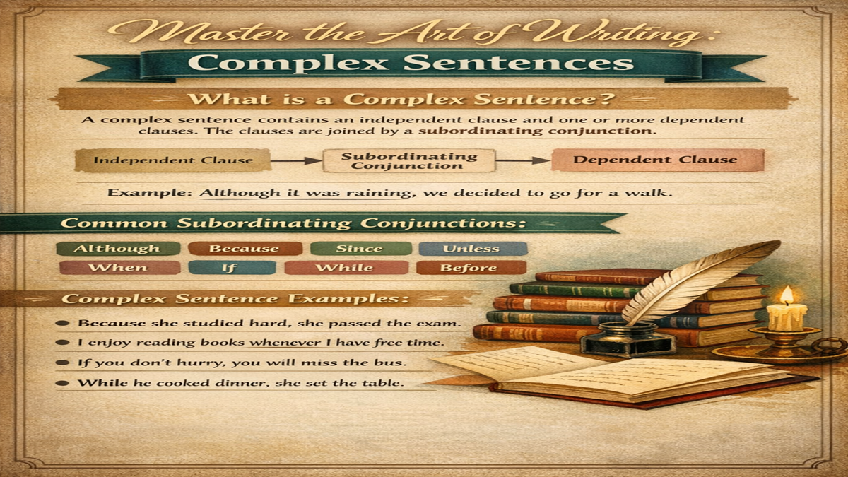 Complex Sentence Examples and Explanation