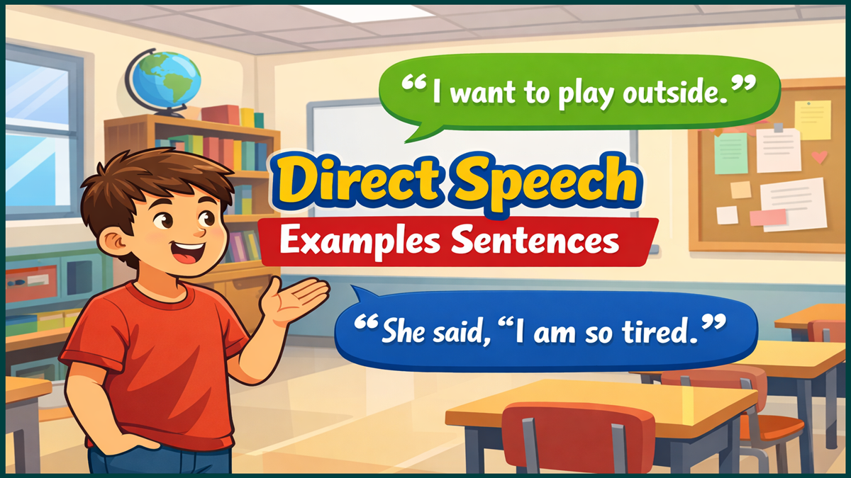Direct Speech Examples Sentences