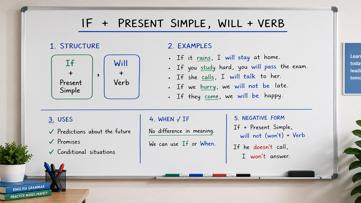First Conditional Examples and Exercises