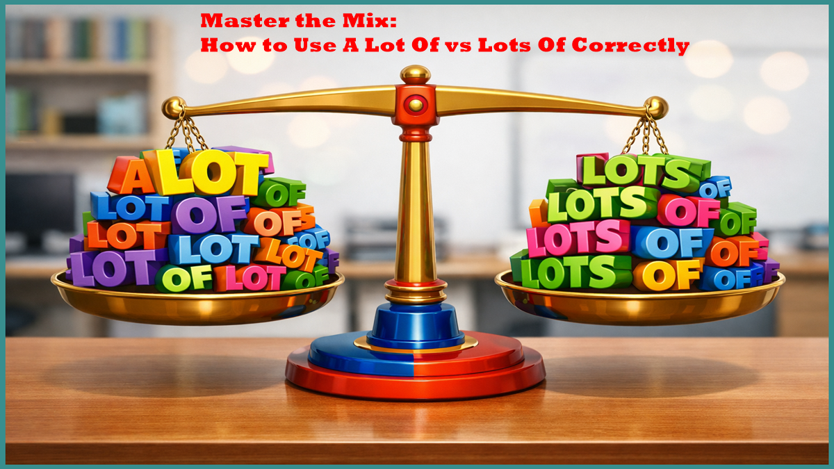 How to Use A Lot Of vs Lots Of Correctly