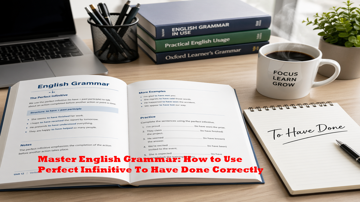 How to Use Perfect Infinitive To Have Done