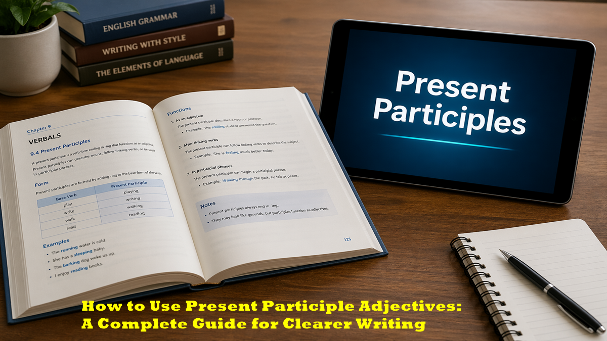 How to Use Present Participle Adjectives