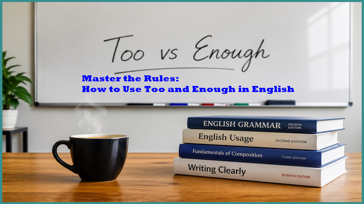 How to Use Too and Enough