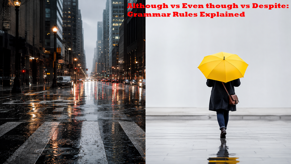 Although vs Even though vs Despite