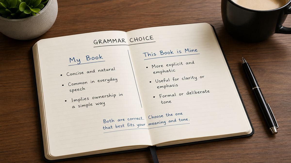 How to Use Possessive Adjectives vs Possessive Pronouns