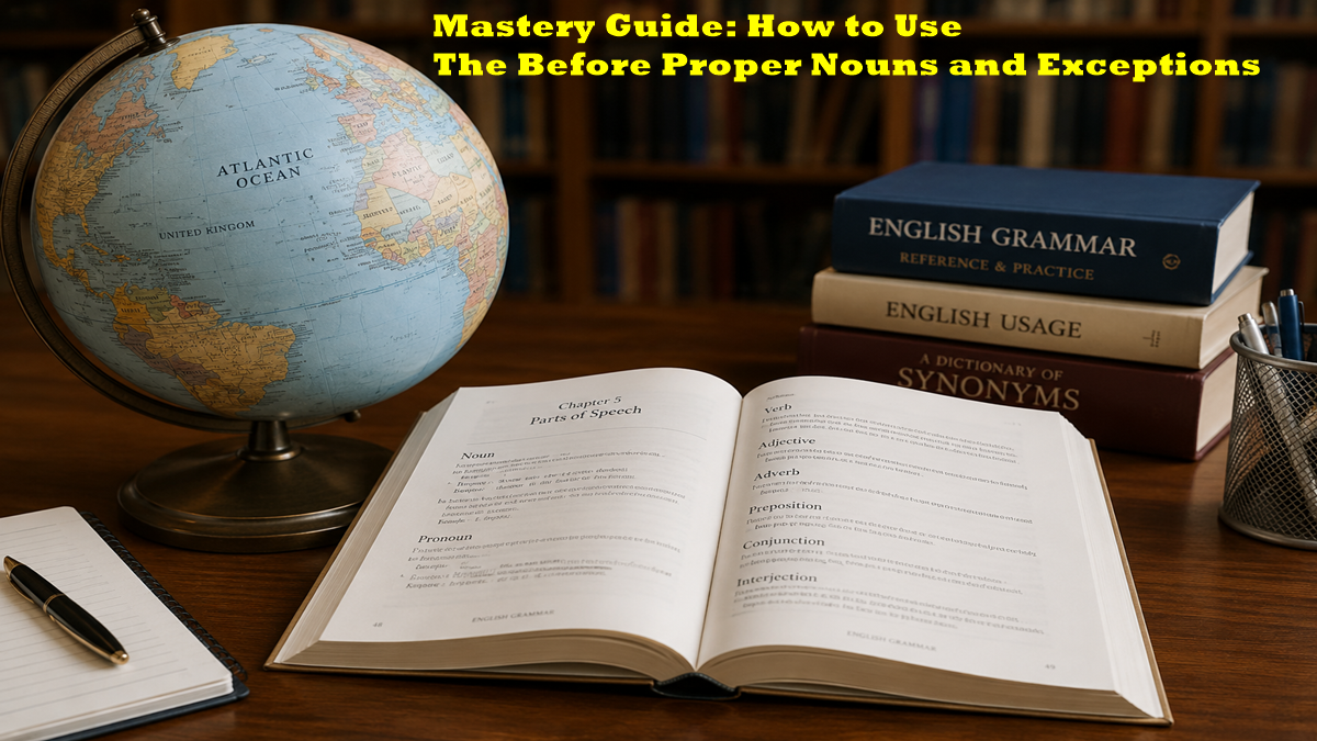 How to Use The Before Proper Nouns and Exceptions