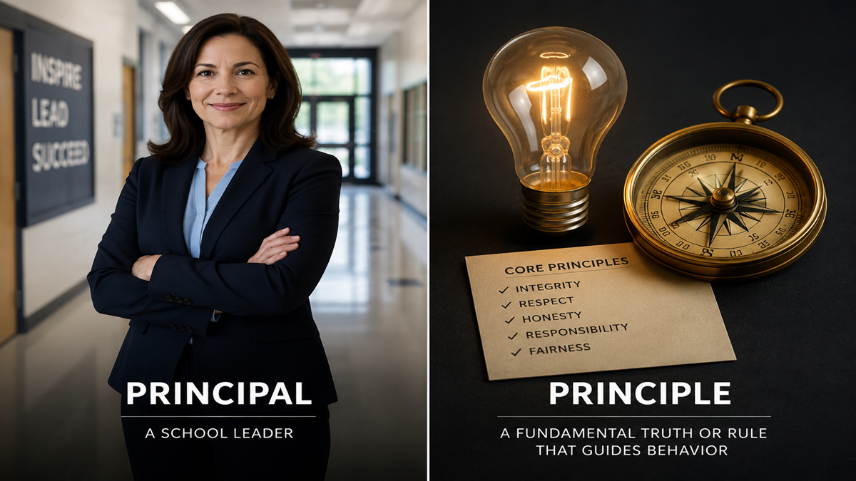 Principal vs Principle