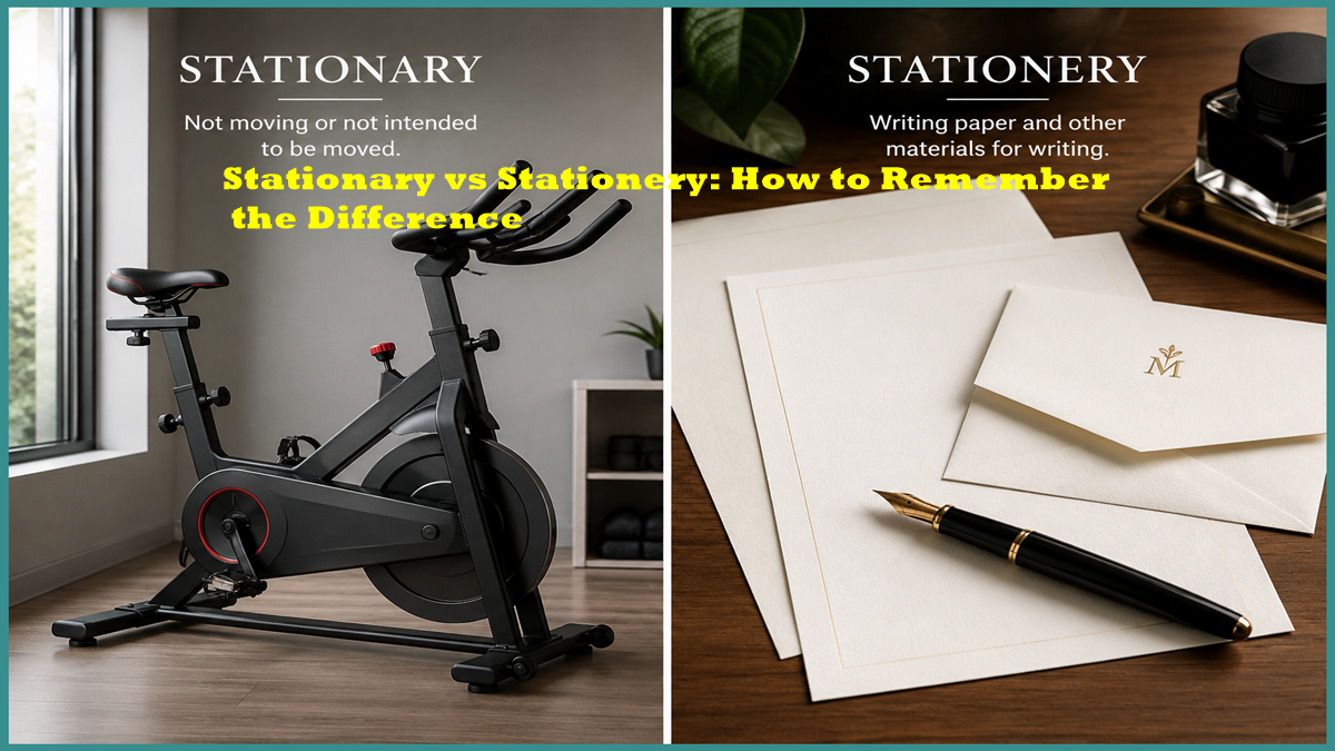 Stationary vs Stationery