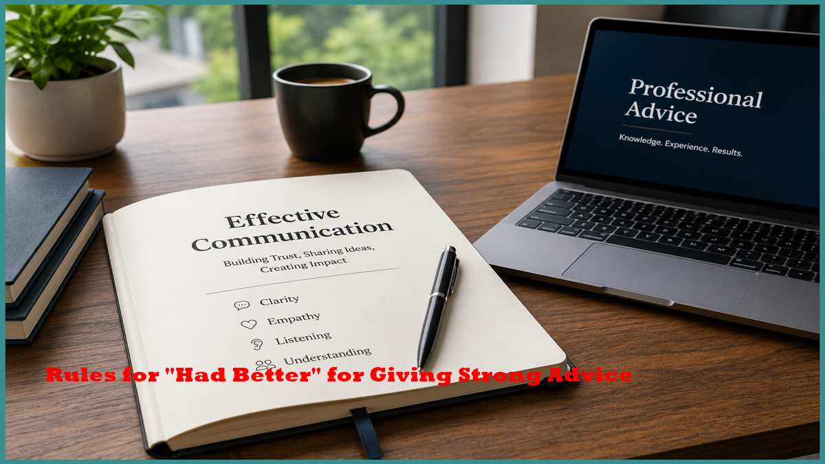 Rules for "Had Better" for Giving Strong Advice