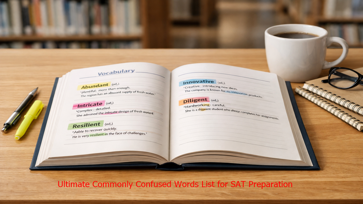 Confused Words List for SAT Preparation