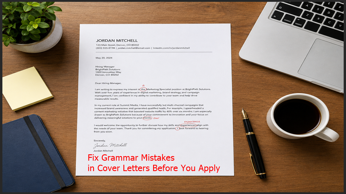 Grammar Mistakes in Cover Letters