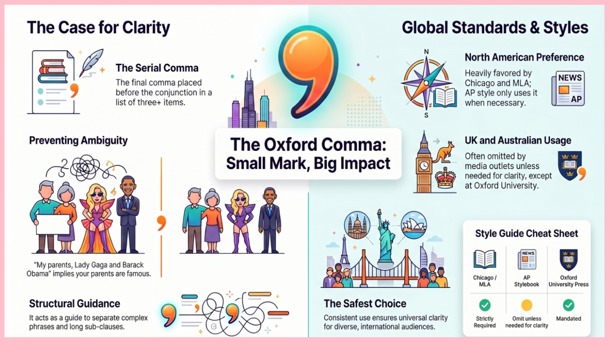 How to Use the Oxford Comma Correctly