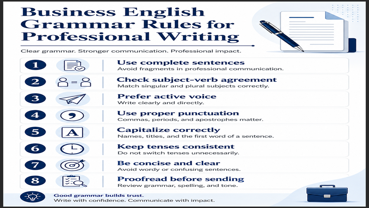 Business English Grammar Rules for Professional Writing