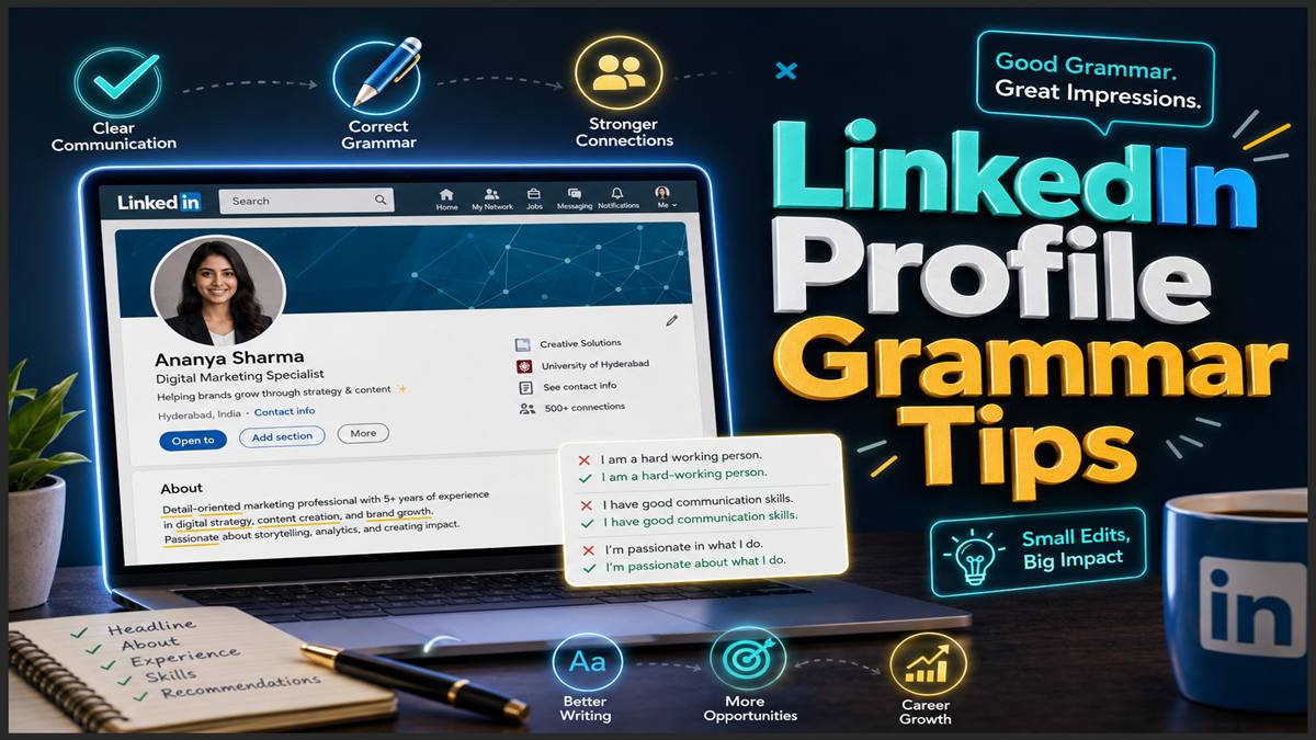 LinkedIn Profile Grammar Tips