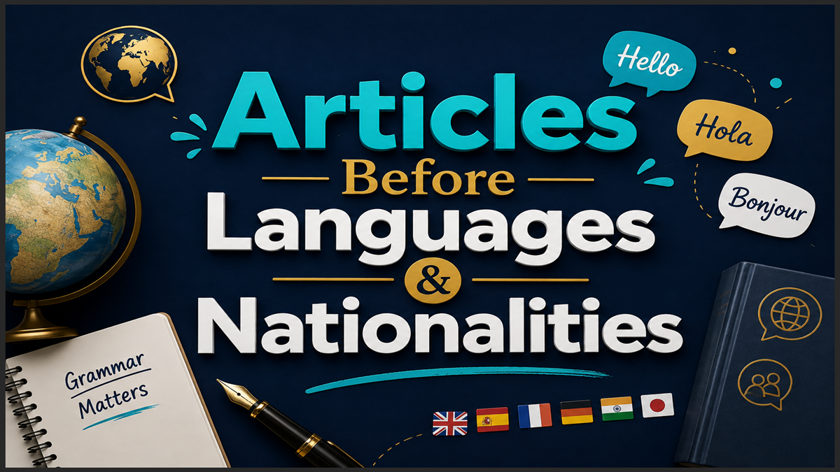 Articles Before Languages and Nationalities