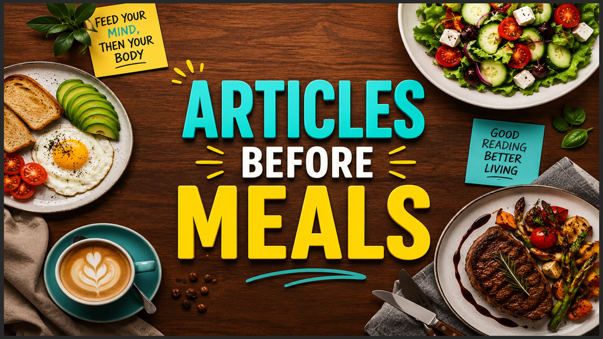 Articles Before Meals