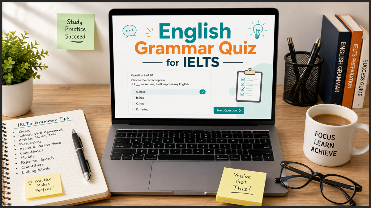 English Grammar Quiz for IELTS
