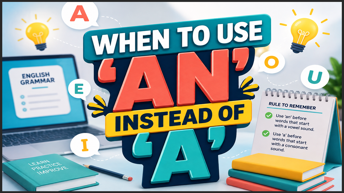 When to Use An Instead of A