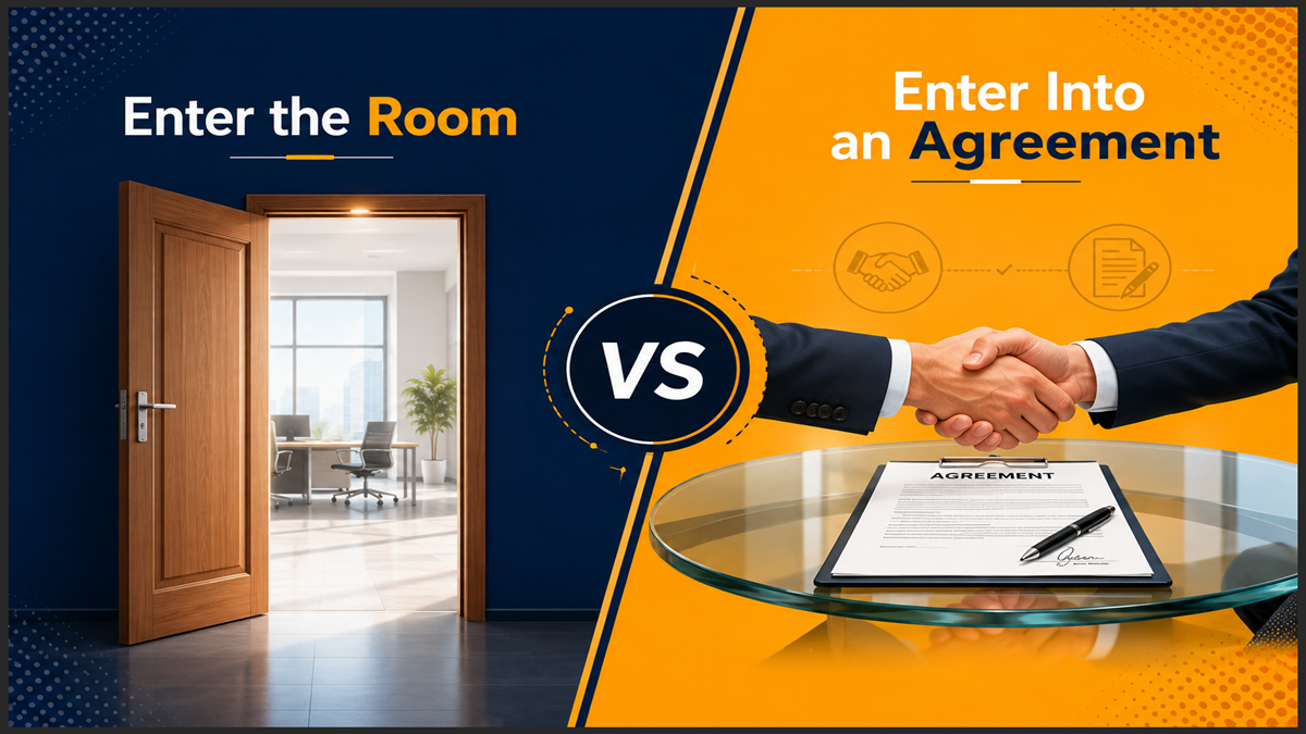 Enter the Room vs Enter Into