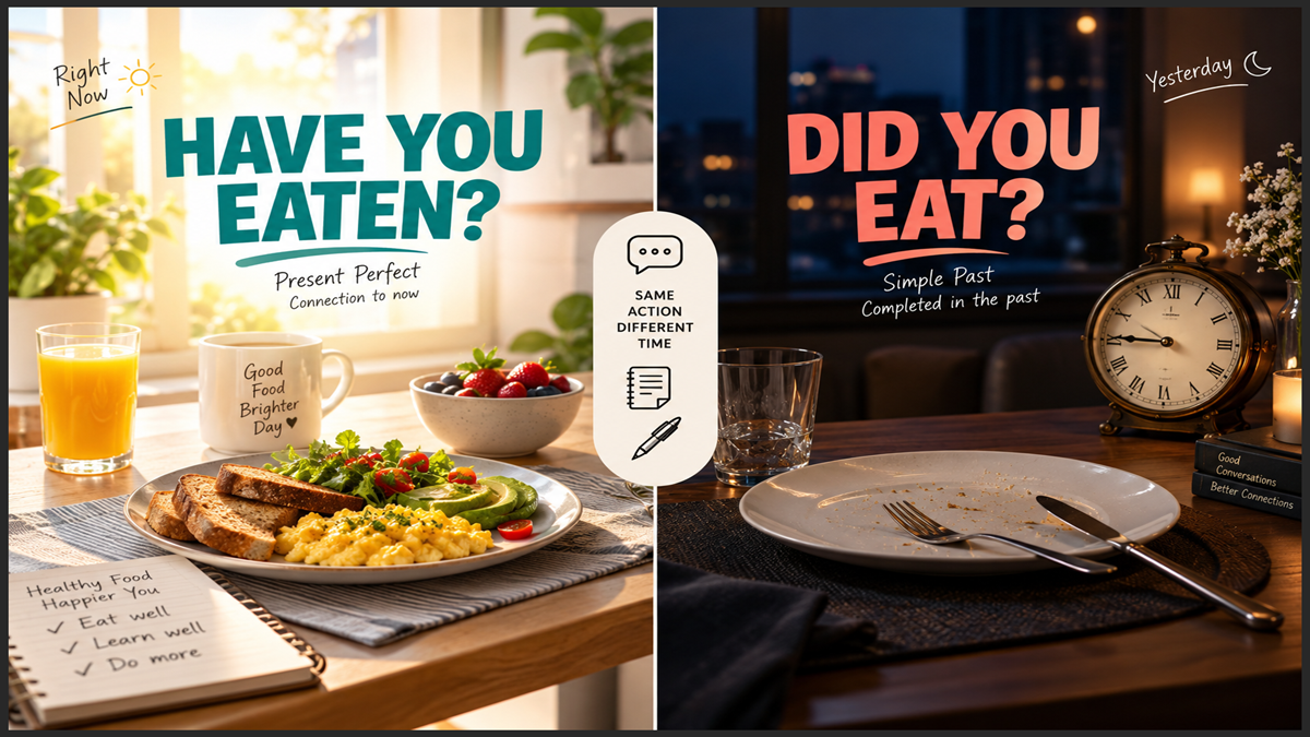 Have You Eaten vs Did You Eat