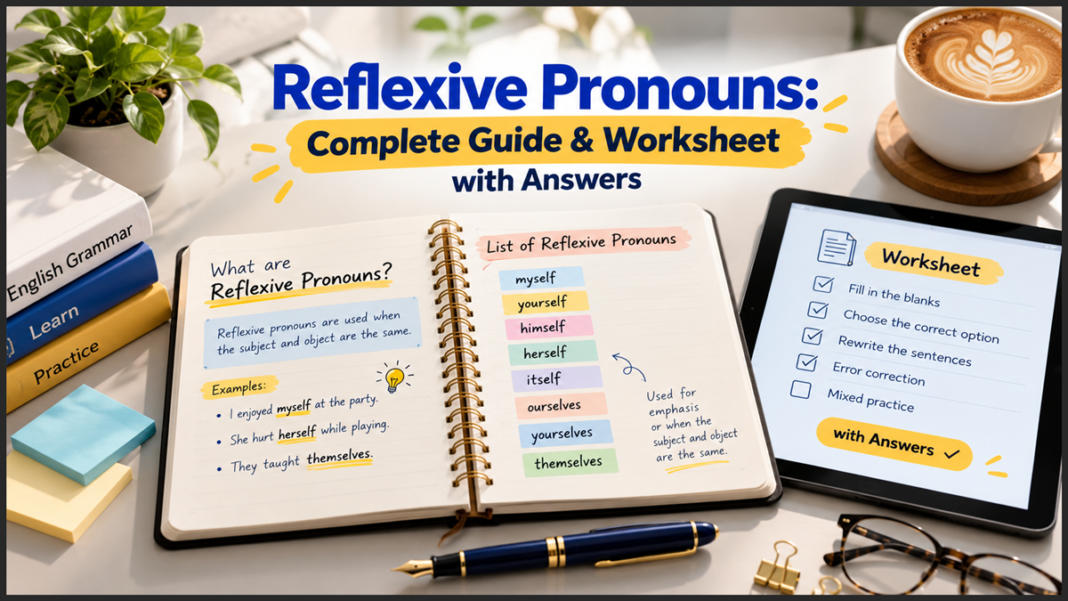 Reflexive Pronouns Worksheet with Answers