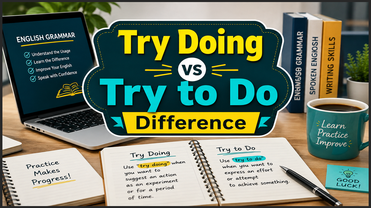 Try Doing vs Try to Do Difference