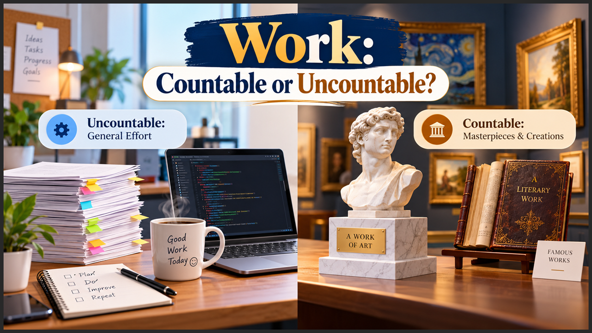 Work Countable or Uncountable Noun