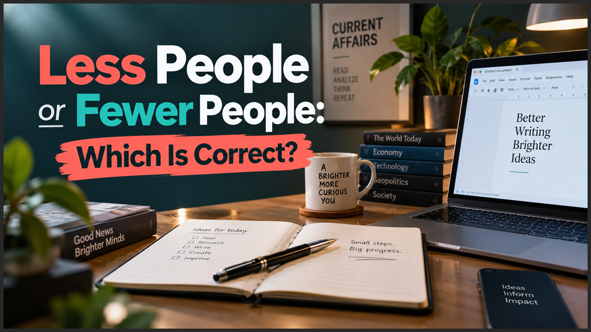 Less People or Fewer People