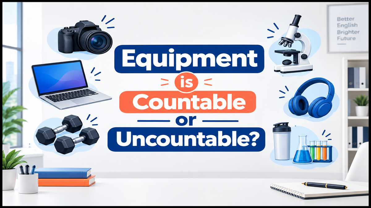 Equipment is Countable or Uncountable