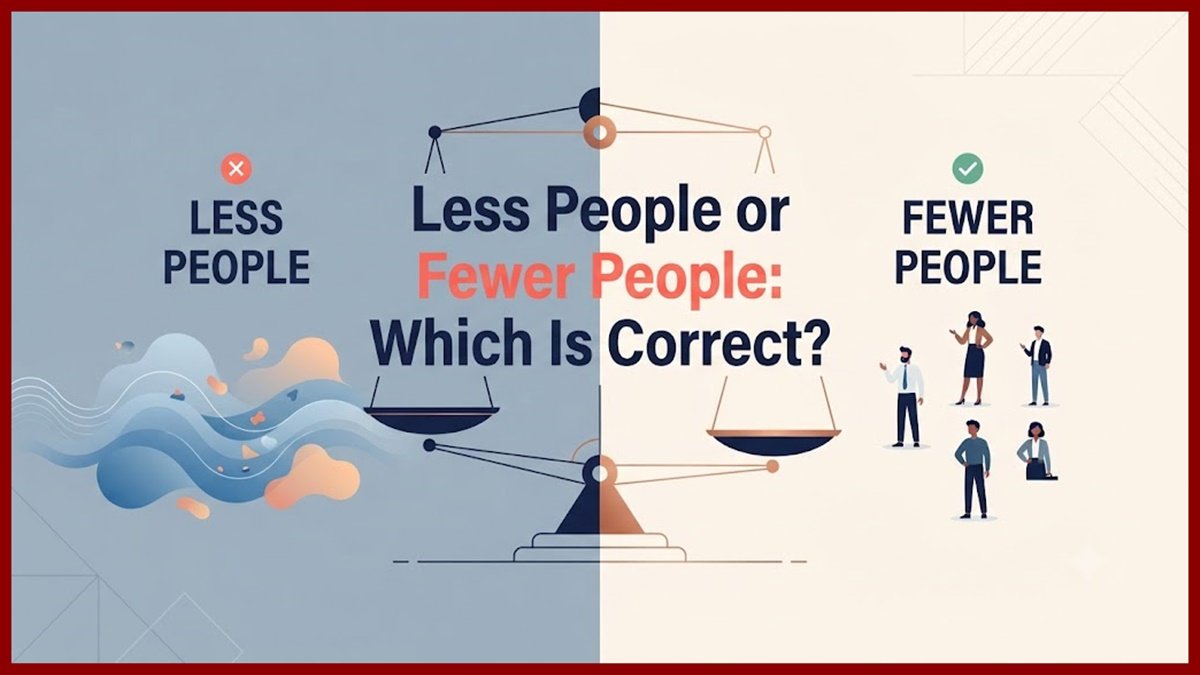 Less People or Fewer People