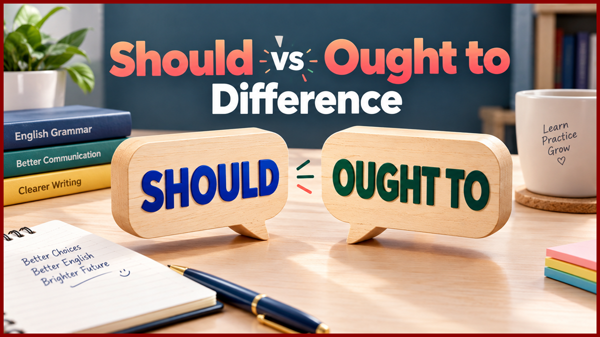 Should vs Ought to Difference